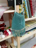 Bolsito de ganchillo azul